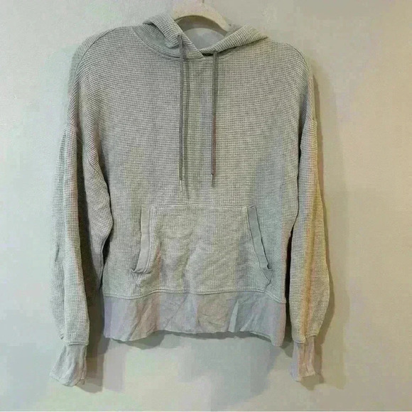 Athleta Light Purple Balance Waffle Knit Pullover Hoodie Women’s Size Small - Picture 3 of 8